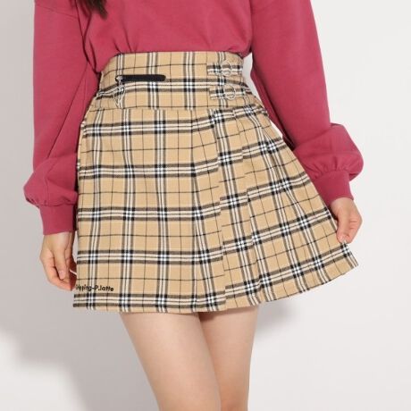 ニコラ掲載 太ウエストプリーツスカパン ピンクラテ Pink Latte ファッション通販 マルイウェブチャネル To608 039 28 01