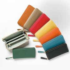 バルコス(BARCOS)の【BARCOS/バルコス】シュリンクレザーラウンド型ウォレット