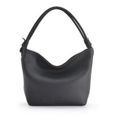 【BARCOS/バルコス】本革ソフトシュリンクレザー ハンドルデザインホーボーバッグ