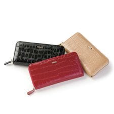 バルコス(BARCOS)の【BARCOS/バルコス】クロコダイル型押しシャイニングレザーウォレット