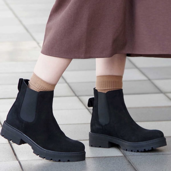 ヒナディグリーン　サイドジップ　スクエアトゥー　アンクルブーツ　24.5 美品 楽天市場】オトナ サイドジップ スクエアトゥ アンクルブーツ