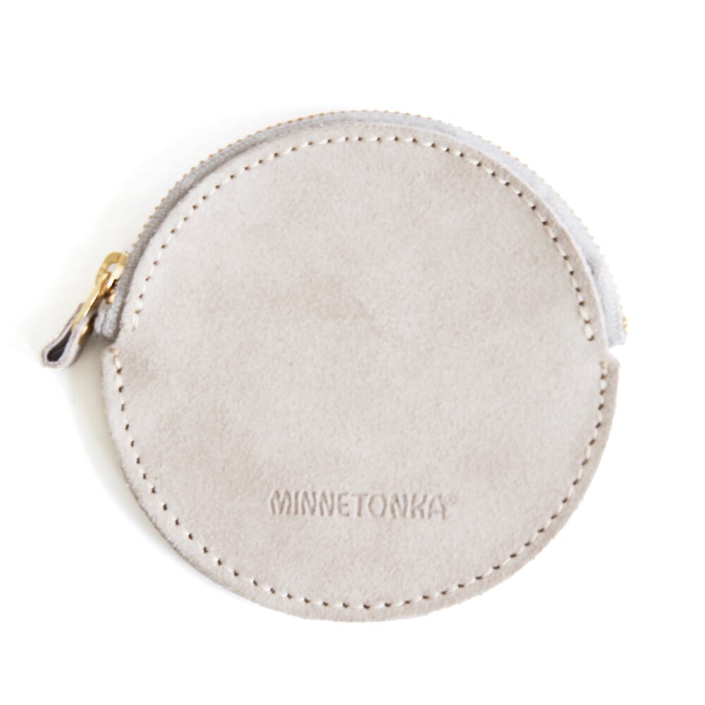 [�}���C]�X�G�[�h�T�[�N���R�C���P�[�X�ySUEDE CIRCLE COIN CASE�z�~�j�|�[�` ��������/�~�l�g���J�iMINNETONKA�j �O���[