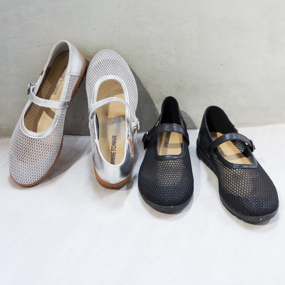 メッシュフラットシューズ 25M01 メリージェーン | ミネトンカ