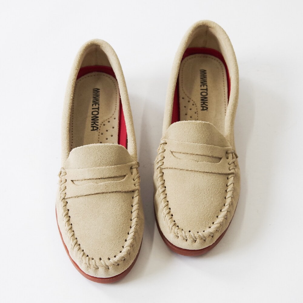 ヴィンテージ　鹿革のモカシン［ディアスキンウエスタン］ ディアスキンモカシン DEERSKIN KILTY | ミネトンカ(MINNETONKA