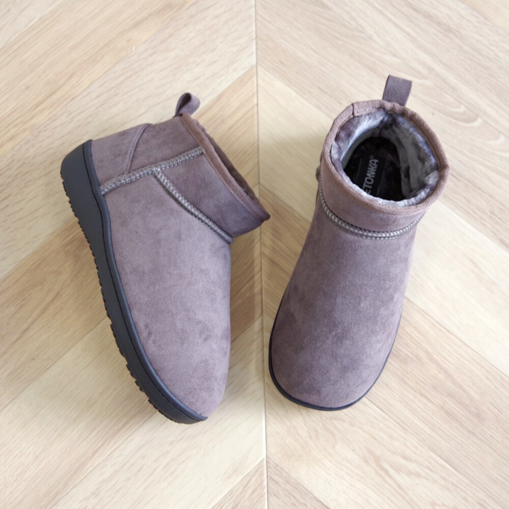 [}C]AN Xbp u[c ANKLE SLIPPER BOOTS/~lgJiMINNETONKAj O[
