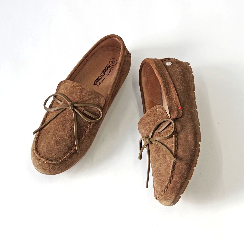[�}���C]�{�v �X�G�[�h ���[�t�@�[���b�N Men�fs LOAFER MOC �����Y���J�V��/�~�l�g���J�iMINNETONKA�j �u���E��