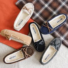ミネトンカ(MINNETONKA)のボアスエードモカシン