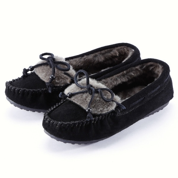 MINNETONKA モカシン 黒 スエード　新品未使用 楽天市場】【今だけクーポン配布中】ミネトンカ MINNETONKA