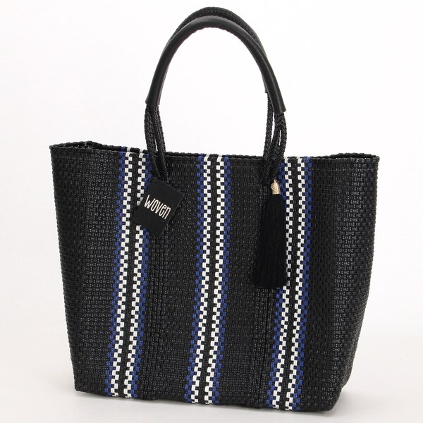 ウーヴン(WOVEN) / メキシコ製 ミドルトート バスケットバッグ