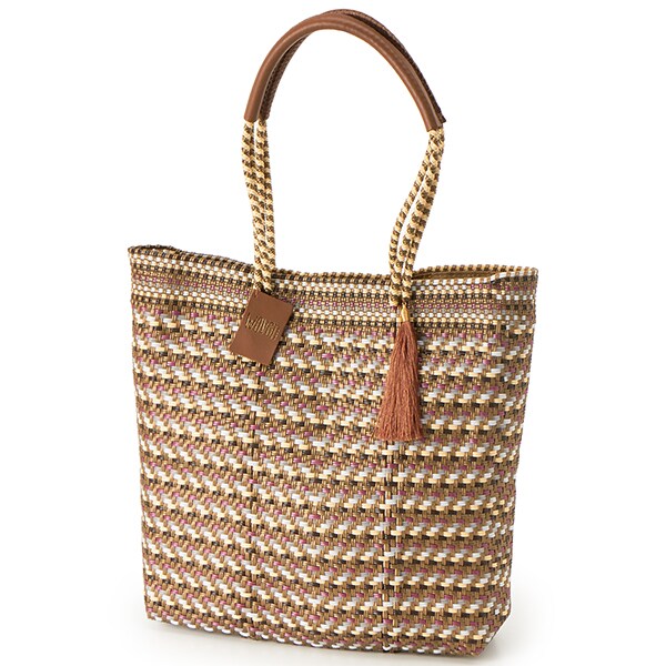 ウーヴン(WOVEN) / メキシコ製 トールサイズ バスケットバッグ