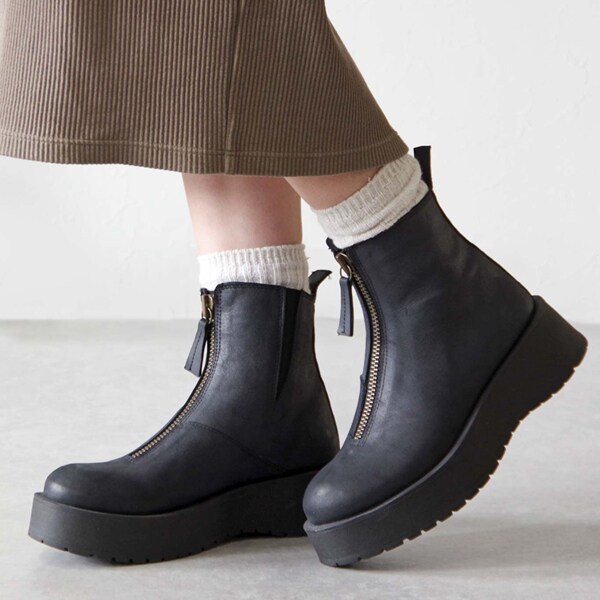 【美品】STONE ×ECCO　ミリタリー ブーツ　センタージップ 美品】STONE ISLAND×ECCOミリタリー ブーツセンタージップ