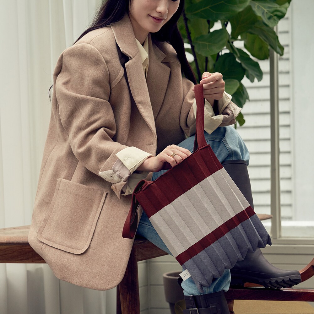 PLEATS MAMA(プリーツママ)/ ミニトートバッグ RUFFLE MINI TOTE