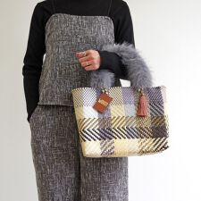 WOVEN / エコファー ハンドルカバー トートバッグ用