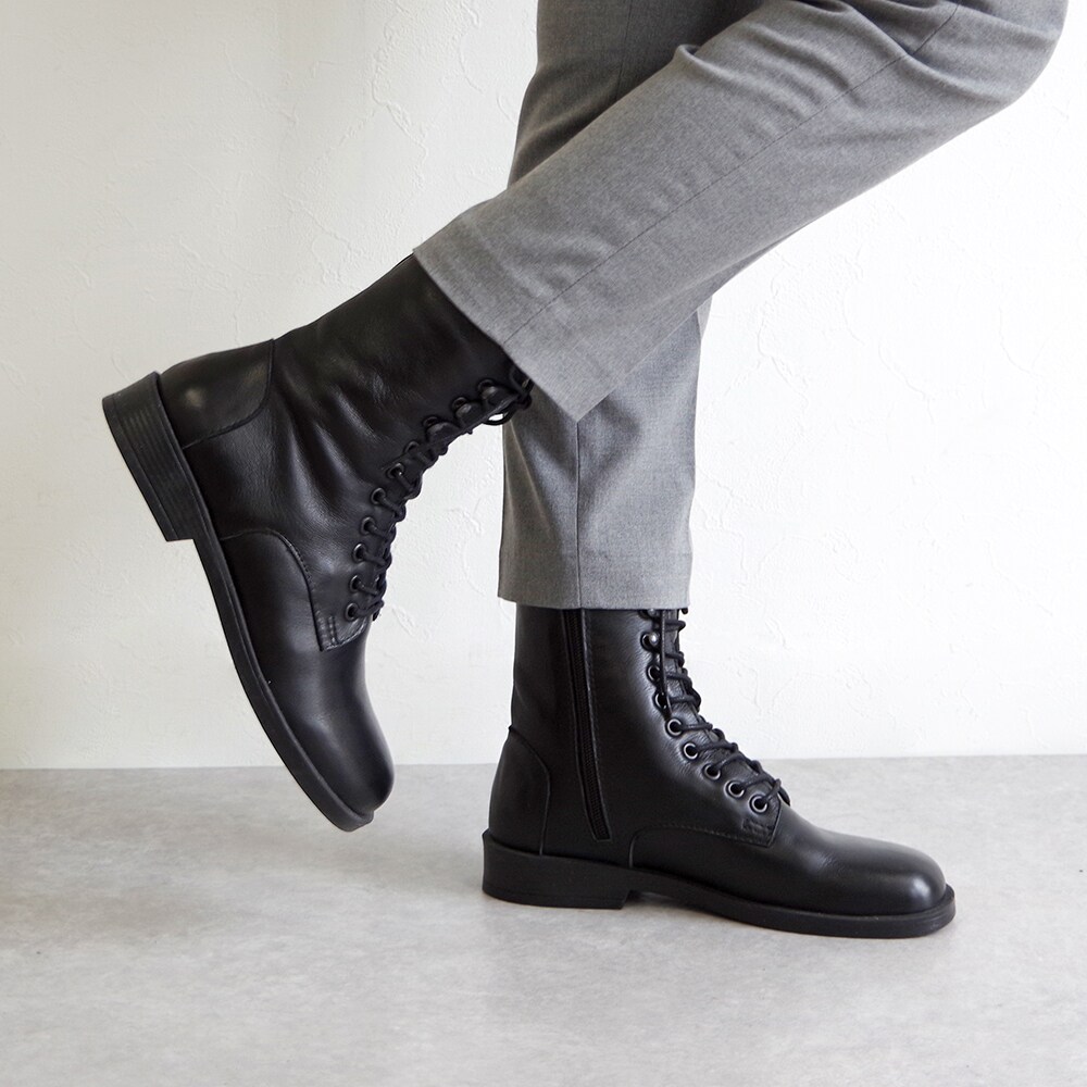 CORSO ROMA，9 (コルソローマ) / スクエアトゥ ショートブーツ