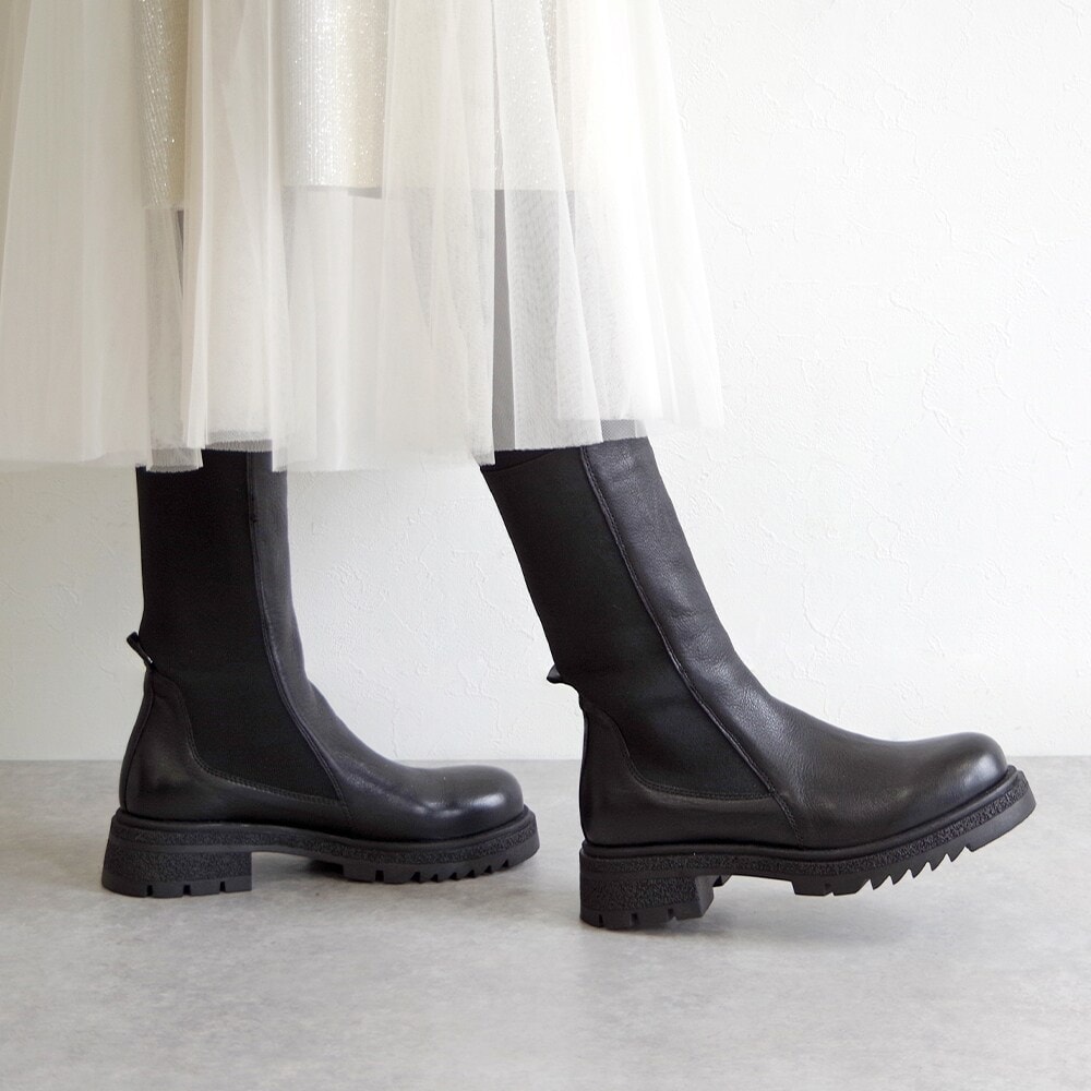 BUENO （ブエノ） / チロリアンブーツ レザー スエード ショートブーツ