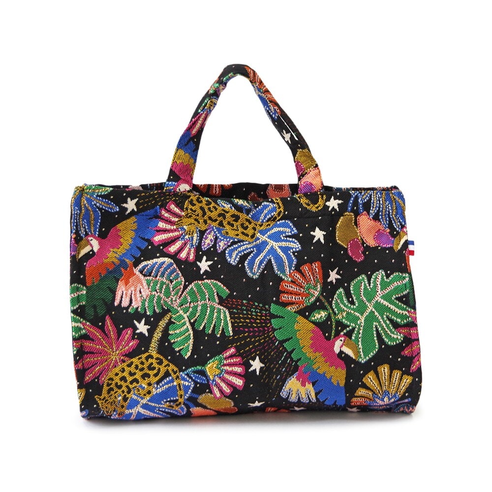 [�}���C]Erwan L�i�A�������G���j/ �K�Z�b�g�g�[�g�o�b�O Gusset tote �t�����X��/�V���[�N���[�[�b�g�Z���N�g�iSHOE CLOSET SELECT�j �u���b�N�~�b�N�X(Bresil)