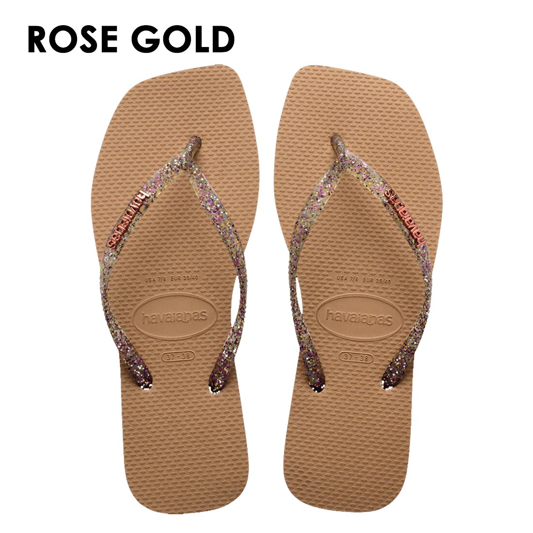[�}���C]havaianas (�n���C�A�i�X) / Slim Square Logo Metallic�T���_��/�n���C�A�i�X�ihavaianas�j ���[�Y�S�[���h