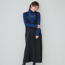【体型カバー】Vネックジャンスカ