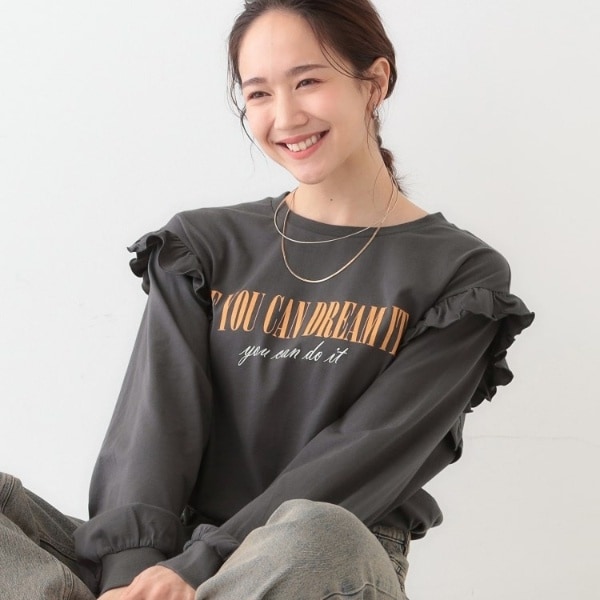 tシャツ メリーゴーラウンドプリントカットソー レディース LIBERTYプリント7分袖カットソー(GLORIA FLOWER)(カットソー・T