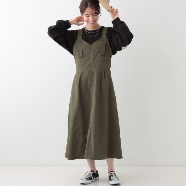 EXCENTRIQUE ジャンスカ EXCENTRIQUE チェック柄コルセットジャンパースカート エク