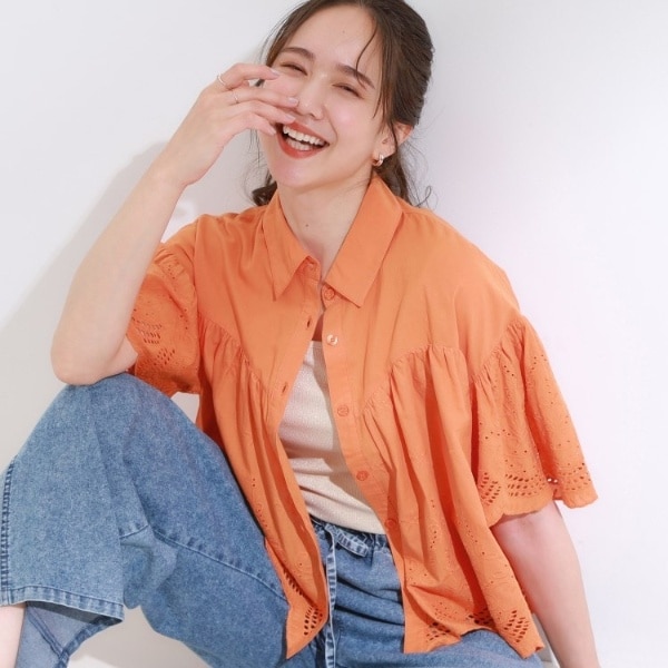 [�}���C]�R�[�f�̎���ɂȂ� �X�J���b�v���[�X�u���E�X/�L���[�e�B�[�u�����h�iCutie Blonde�j �I�����W�i067�j