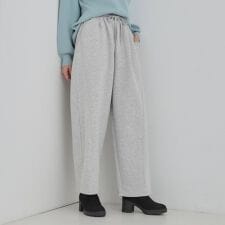 【洗濯機可あったかS-LL】裏起毛ストーン付き スウェットカーブパンツ