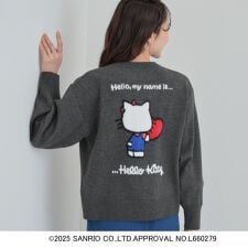 【HELLO KITTY コラボ】スウェットライクニット