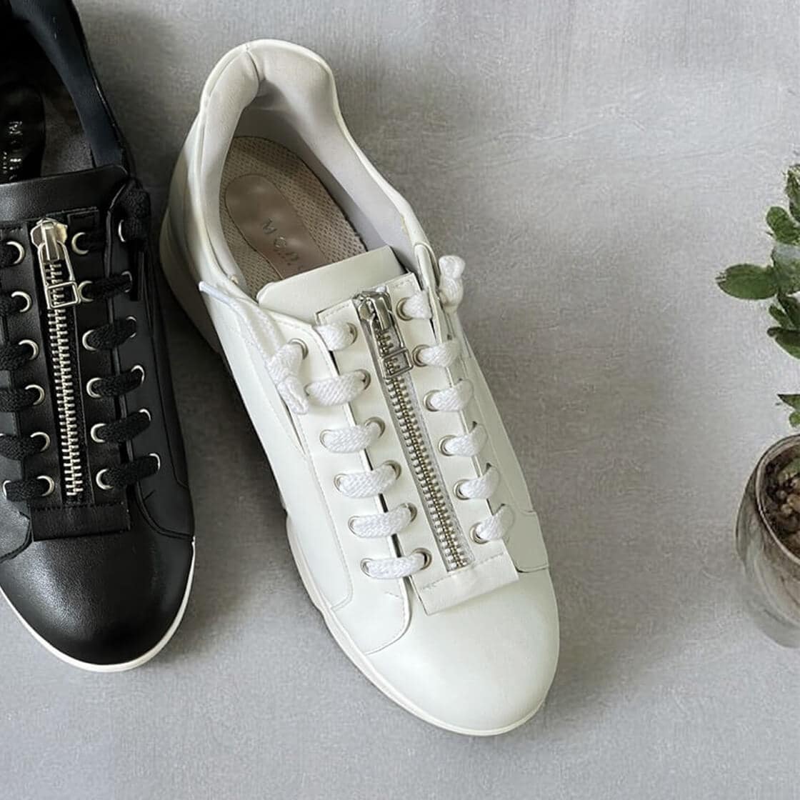24秋冬新作】【243402】ファスナデザインースニーカー | モネ(Monet