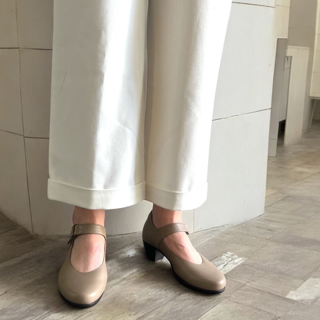 【JILL STUART】リボン付き　バレエシューズ24㎝【ジルスチュアート】 JILL STUART】リボン付き バレエシューズ24㎝【ジルスチュアート