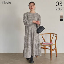 前後2way花柄ﾃｨｱｰﾄﾞﾜﾝﾋﾟｰｽ | ティティベイト(titivate) | マルイウェブ 