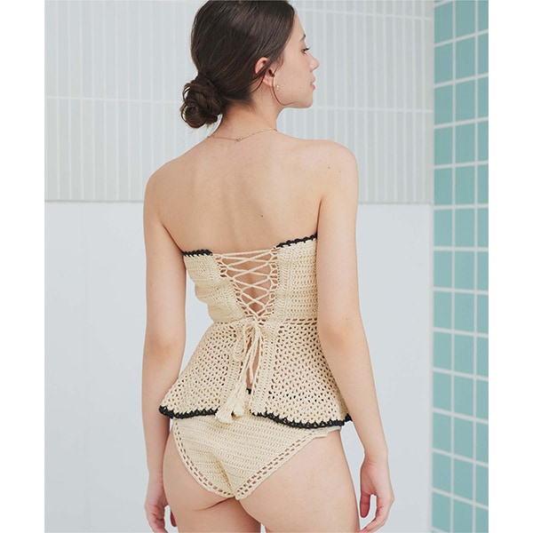 クロシェオフショルバンドゥビキニ クロシェオフショルダーバンドゥビキニ/水着 | SEA DRESS