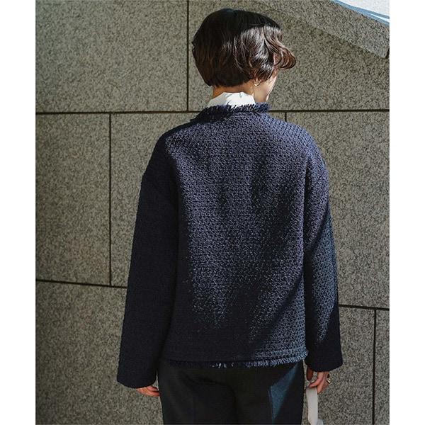 美品 ノーリーズ 23AW モールウーリーツイードジャケット ホワイト ツイードジャケット (白色・ホワイト系) の一覧 | マルイウェブチャネル