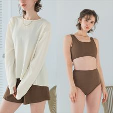 ティティベイト(titivate)の【SEA DRESS】4点ｾｯﾄ/ﾍﾑﾗｲﾝﾗｯｼｭｶﾞｰﾄﾞ×ﾋﾞｷﾆ/水着