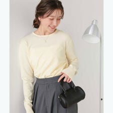 なめらか手触りｶｼﾐﾔﾀｯﾁｸﾙｰﾈｯｸﾆｯﾄ