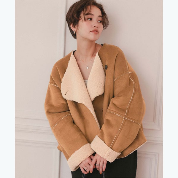 ﾚｻﾞｰﾎﾞｱﾘﾊﾞｰｼﾌﾞﾙﾛﾝｸﾞｺｰﾄ | アンビエント(AMBIENT) | マルイウェブチャネル