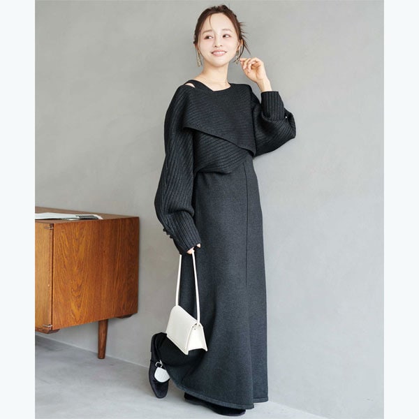 ﾚｲﾔｰﾄﾞﾆｯﾄﾜﾝﾋﾟｰｽ | ティティベイト(titivate) | マルイウェブチャネル