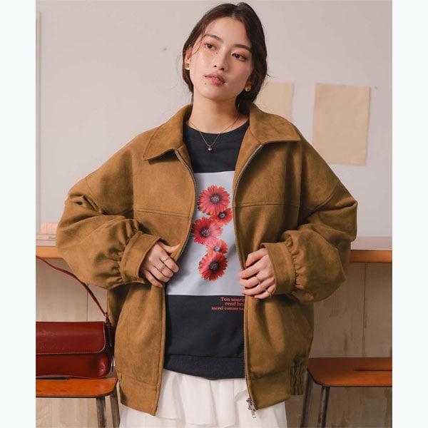 ファードッキングフェイクレザーブルゾン | フェンネル(FENNEL