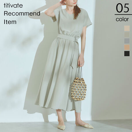 ﾌﾚﾝﾁｽﾘｰﾌﾞvﾈｯｸﾏｷｼﾜﾝﾋﾟｰｽ ティティベイト Titivate ファッション通販 マルイウェブチャネル To508 335 01