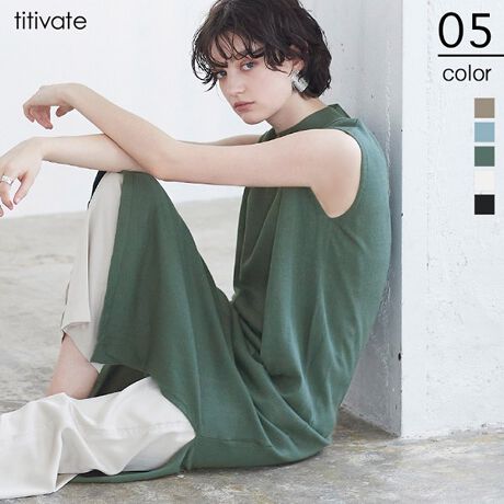 ﾉｰｽﾘｰﾌﾞﾗｲﾄﾆｯﾄﾜﾝﾋﾟｰｽ ティティベイト Titivate ファッション通販 マルイウェブチャネル To511 230 12 01