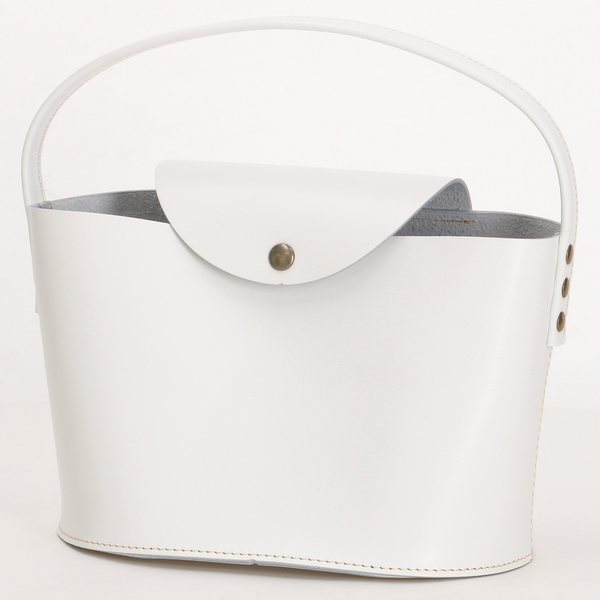 Ag+LEATHER BLACK&WHITE 抗菌OVAL BAG | タイドウェイ(TIDEWAY