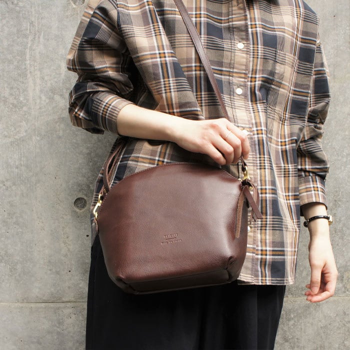 [新品未使用品]TIDEWAY LIGHT LEATHER SHOULDER