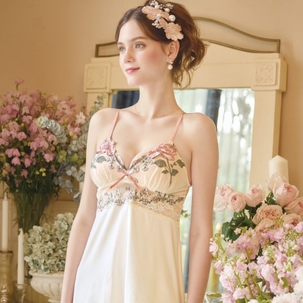 サルート 94G WI ナイトドレス スリップ　L ワコール サルート 94G ランジェリードレス NTJ294 M・L