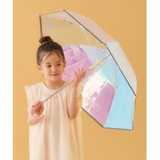 【Wpc.】キッズ シャイニーアンブレラ 50cm 子供用 ビニール傘 雨傘 長傘