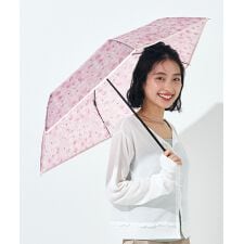 【Wpc.】雨傘 [plantica×Wpc.]フラワーアンブレラプラスティック ミニ 折り畳み傘