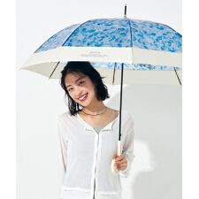 【Wpc.】ビニール傘 [plantica×Wpc.]切り継ぎフラワーアンブレラ 大きい ジャンプ傘