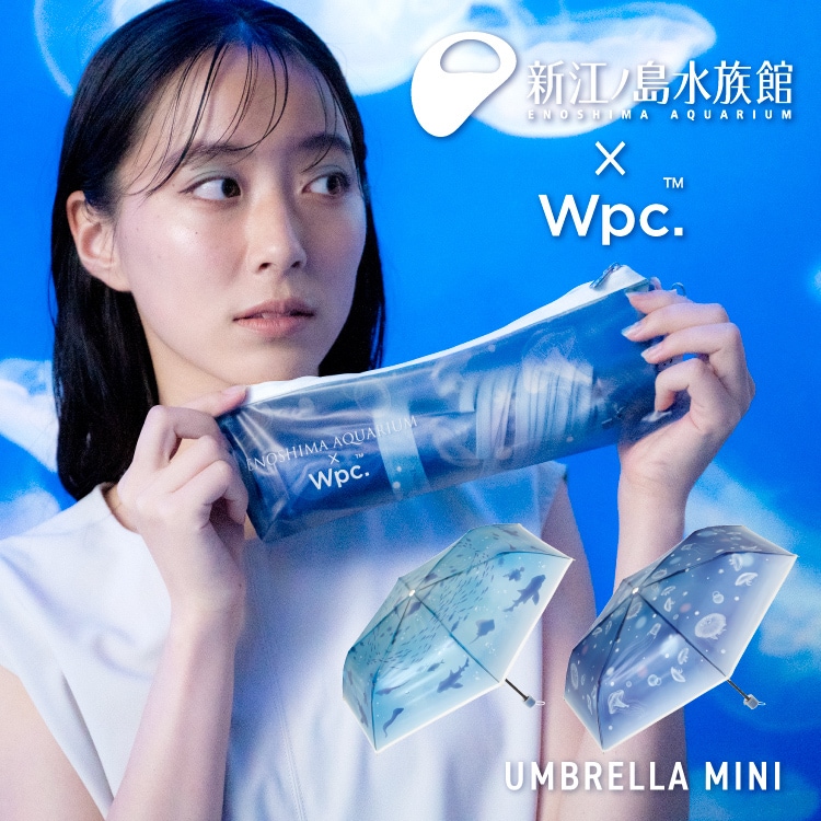 【Wpc.】［ビニール傘］えのすい×Wpc.アンブレラミニ50cm傘レディース折りたたみ