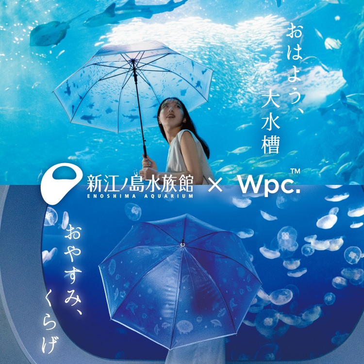 【Wpc.】［ビニール傘］えのすい×Wpc.アンブレラ61cm大きい傘ジャンプ傘長傘