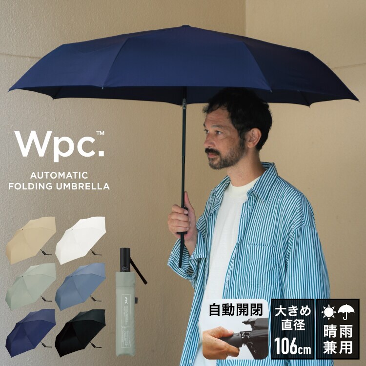 世界的に有名な 自動開閉 UNISEX Wpc.】雨傘 62cm メンズ 晴雨兼用 大きい 靴