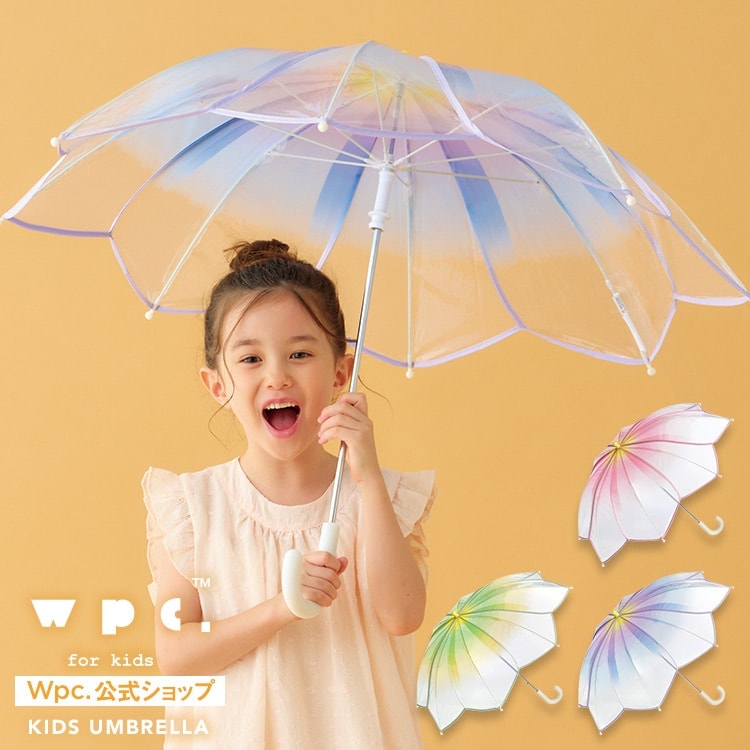 Wpc.】ビニール傘 Wpc.KIDS フラワーフェアリーズアンブレラ 50cm