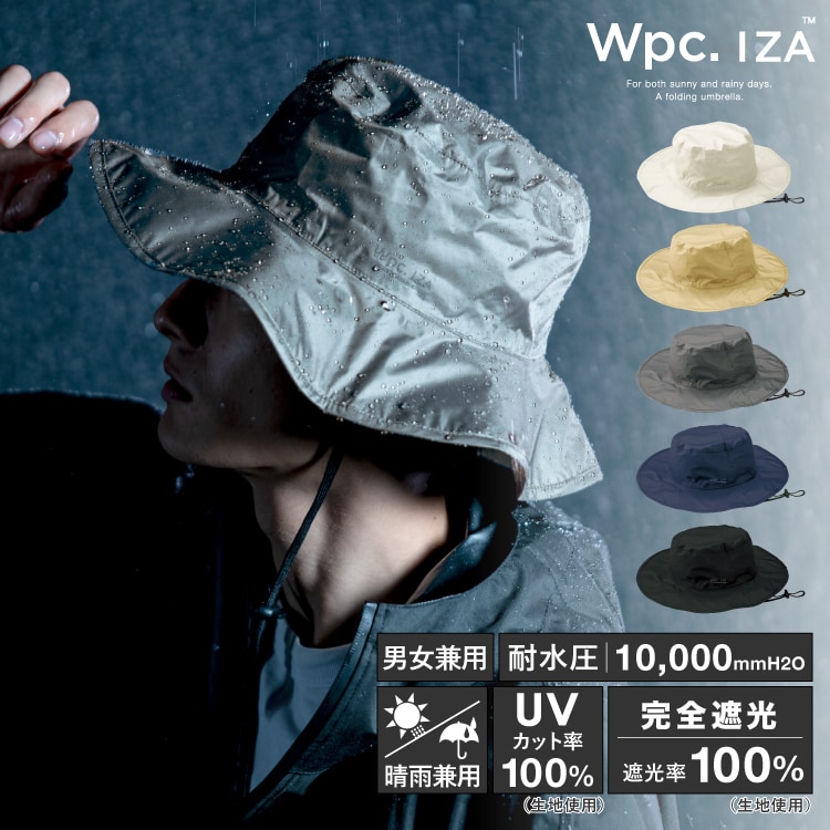 Wpc.】帽子 IZA レインブレーカーサファリハット 晴雨兼用 UV